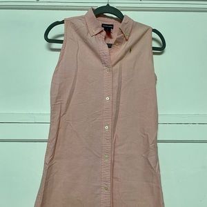 Polo button down dress